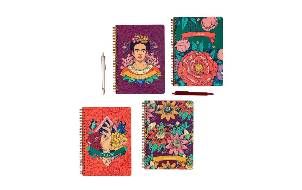Clairefontaine Bloc-notes Frida Kahlo assortis, A5, À lignes, Multicolore