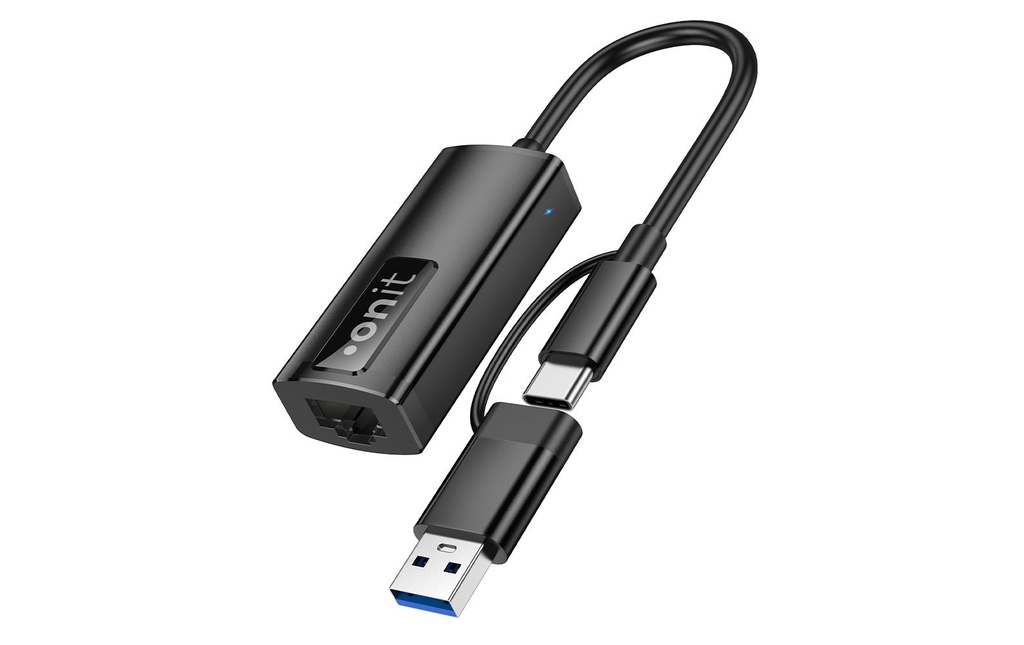 onit Adaptateurs réseau Pro USB-C/A – RJ45 2.5G-LAN