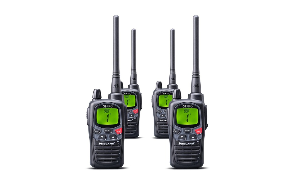 Midland Appareils radio G9 Pro, Lot de 4