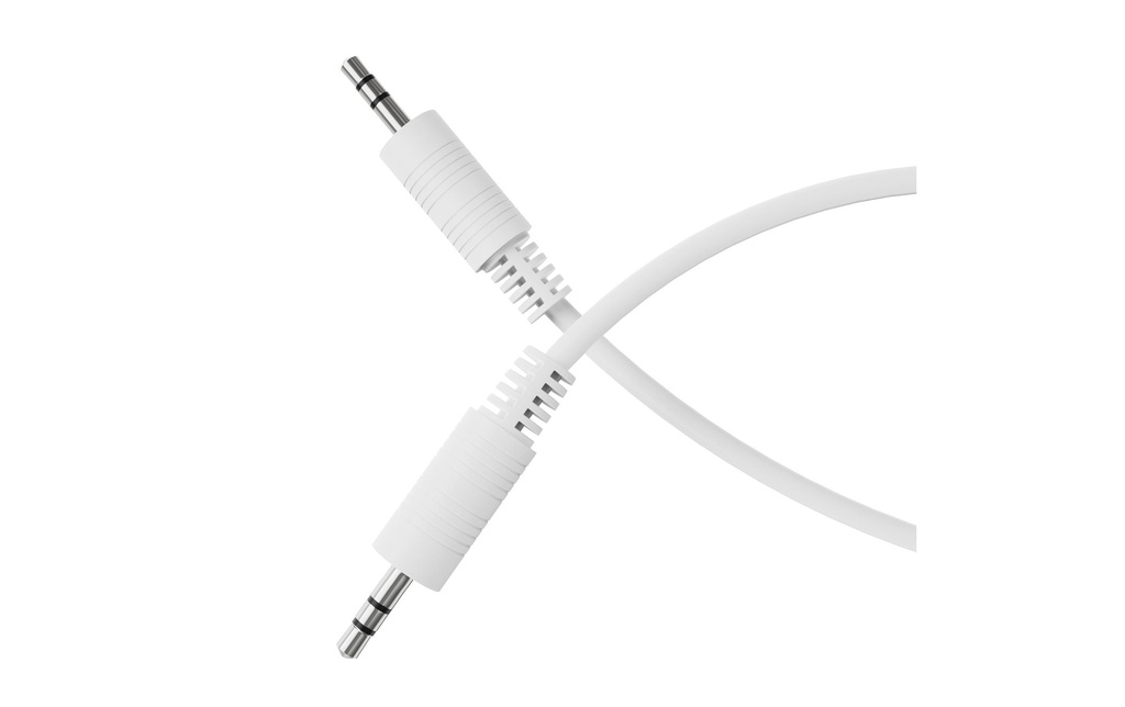 HDSupply Câble audio jack 3.5 mm - jack 3.5 mm 0.5 m ,  Blanc