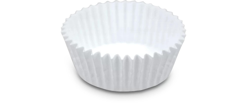 Städter Moule à muffins Mini 200 Pièce/s, ø 3/4 cm, blanc