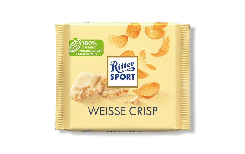 Ritter Sport Chocolat Blanc et Crisp 100 g