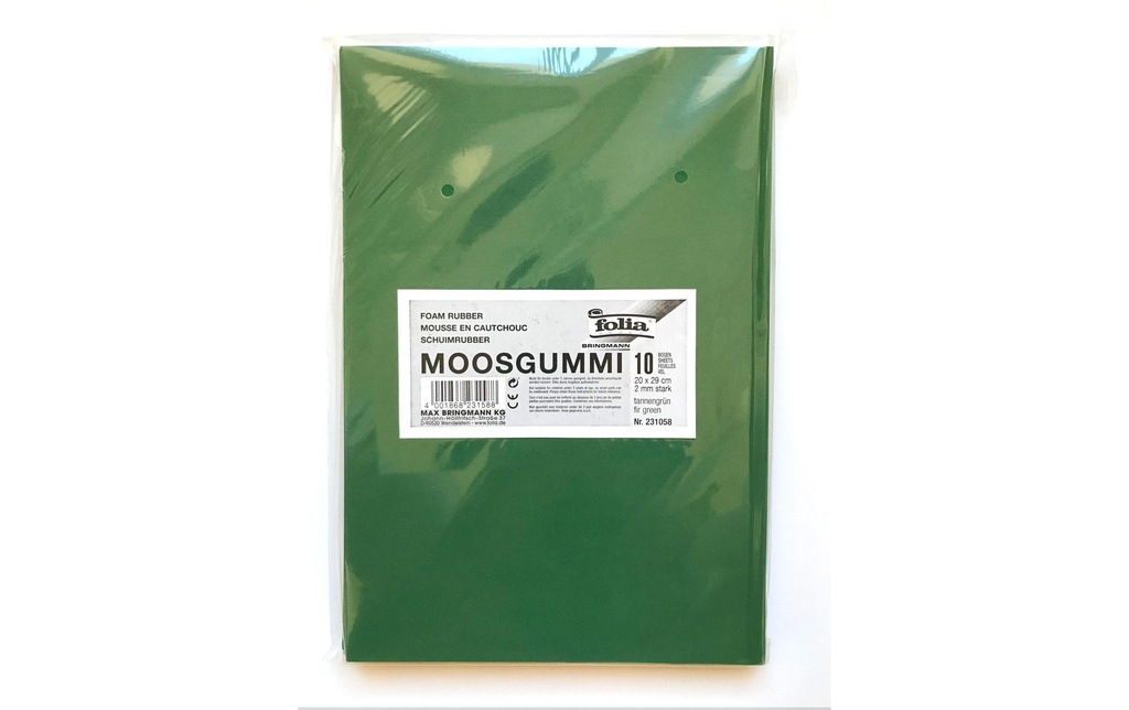 Folia Set de caoutchouc mousse 10 pièces, vert sapin