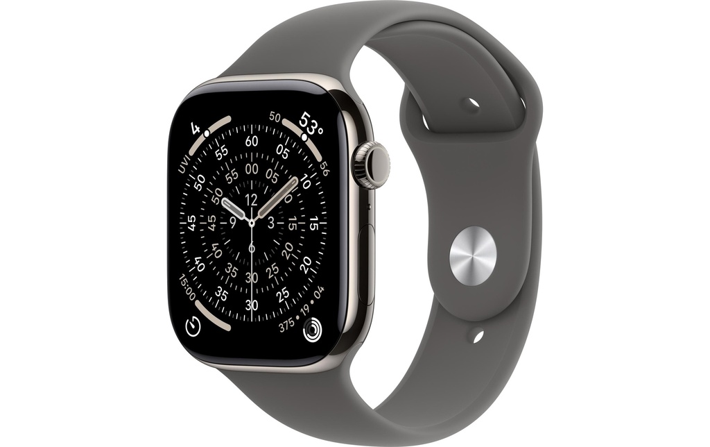 Apple Watch Series 11 46 mm LTE Nat Titanium Stone Grey Sport M/L