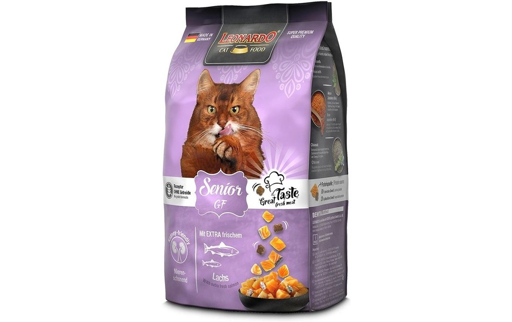 Leonardo Cat Food Alimentation sèche Sans céréales Senior 300 g