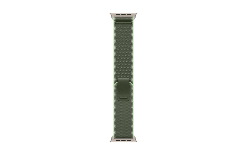 Apple Trail Loop 49 mm Green/Neon M/L Natural Titanium