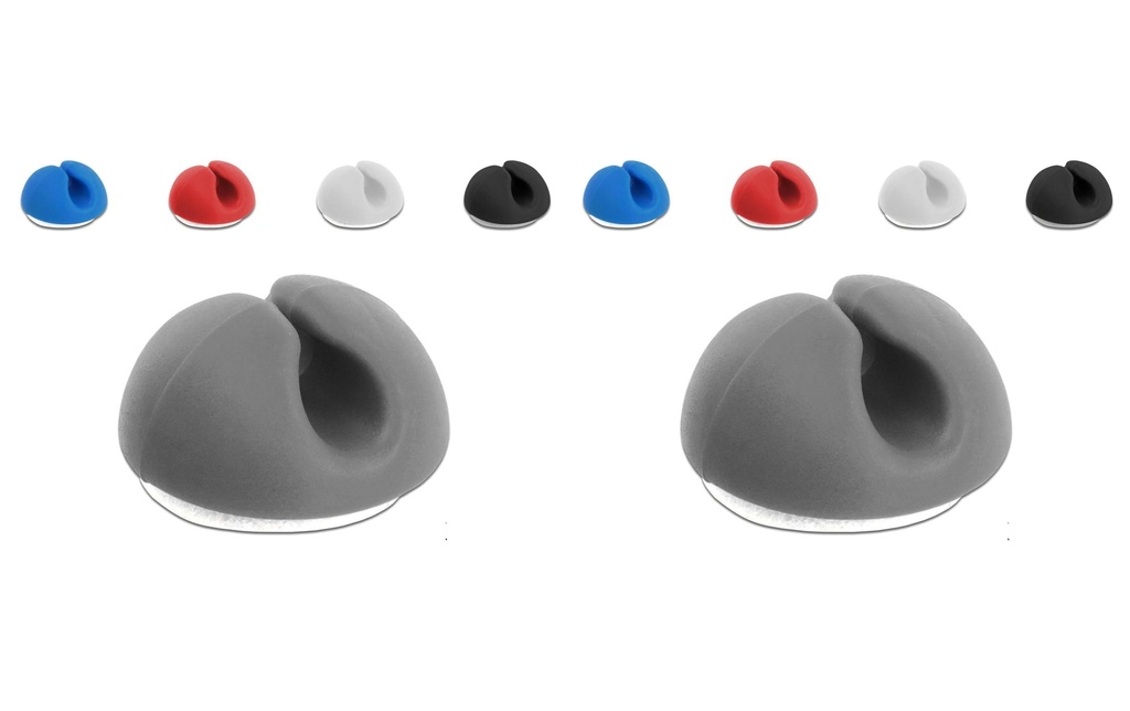 Delock Porte-câble 3 mm, 5x2 pièces, couleur, 1 douille
