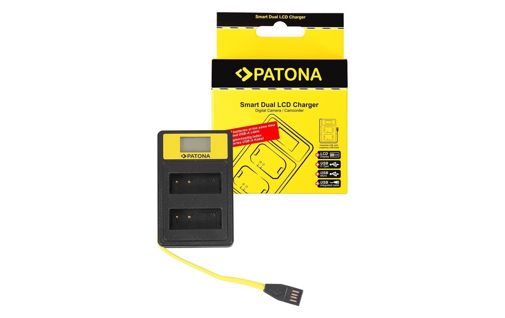 Patona Chargeur Smart Dual LCD USB Panasonic DMW-BLG10