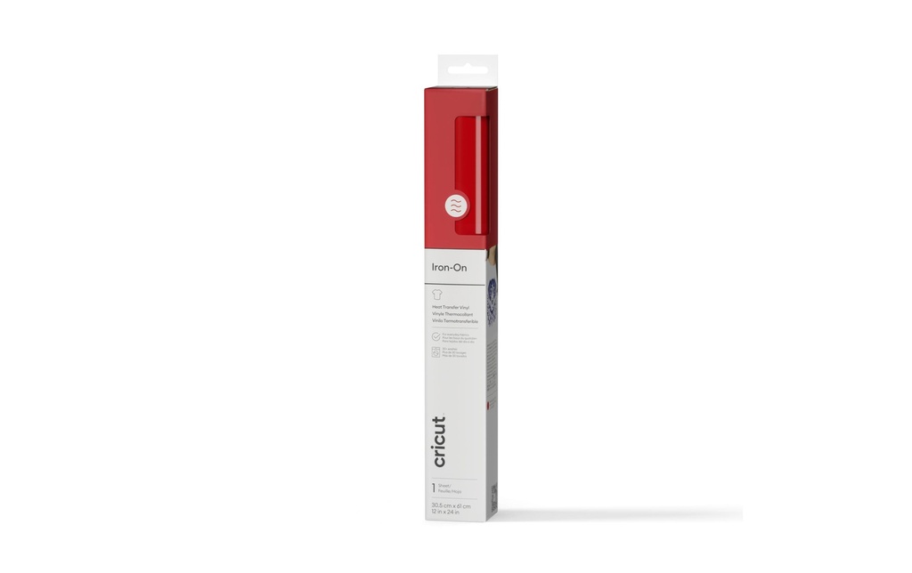Cricut Film thermocollant 30.5 x 61 cm, 1 Pièce/s, Rouge