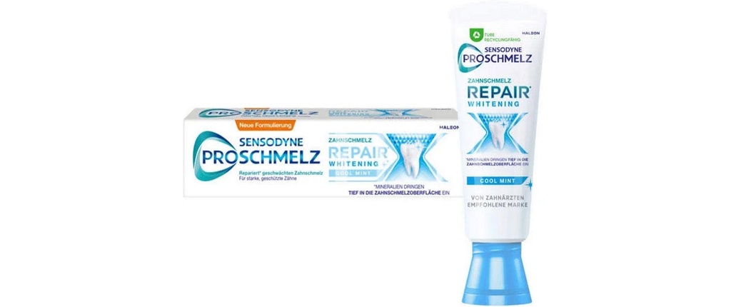 Sensodyne Dentifrice ProSchmelz Repair Whitening (blanchiment réparateur) 75 ml