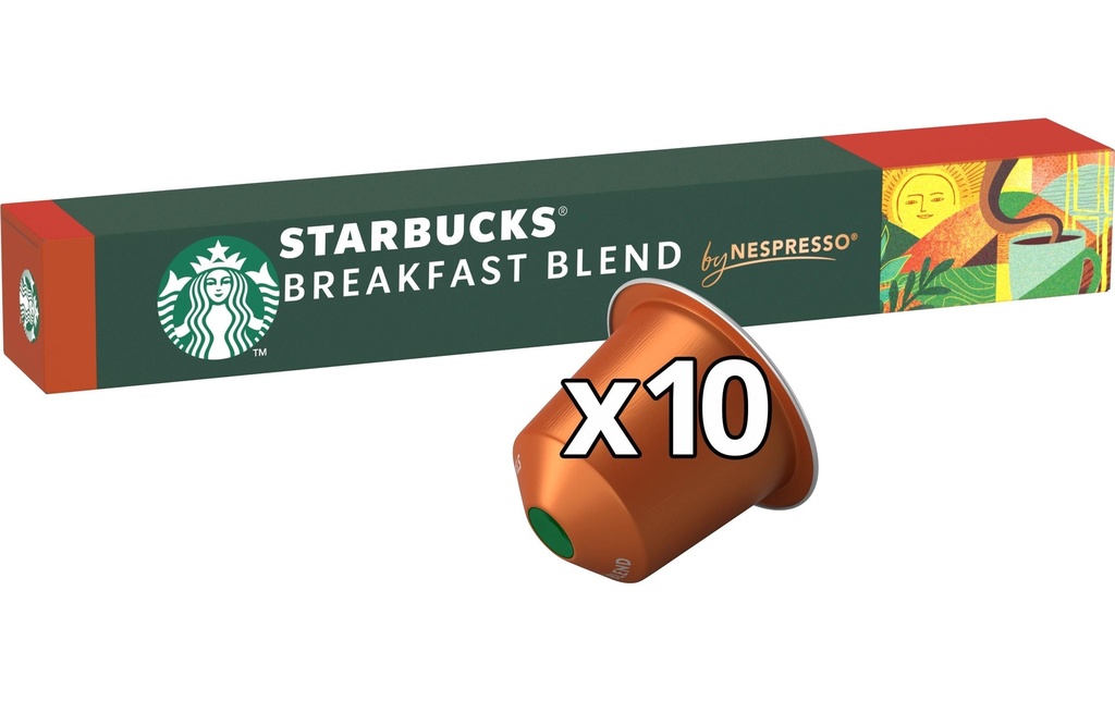 Starbucks Capsules de café Breakfast Blend 10 pièces