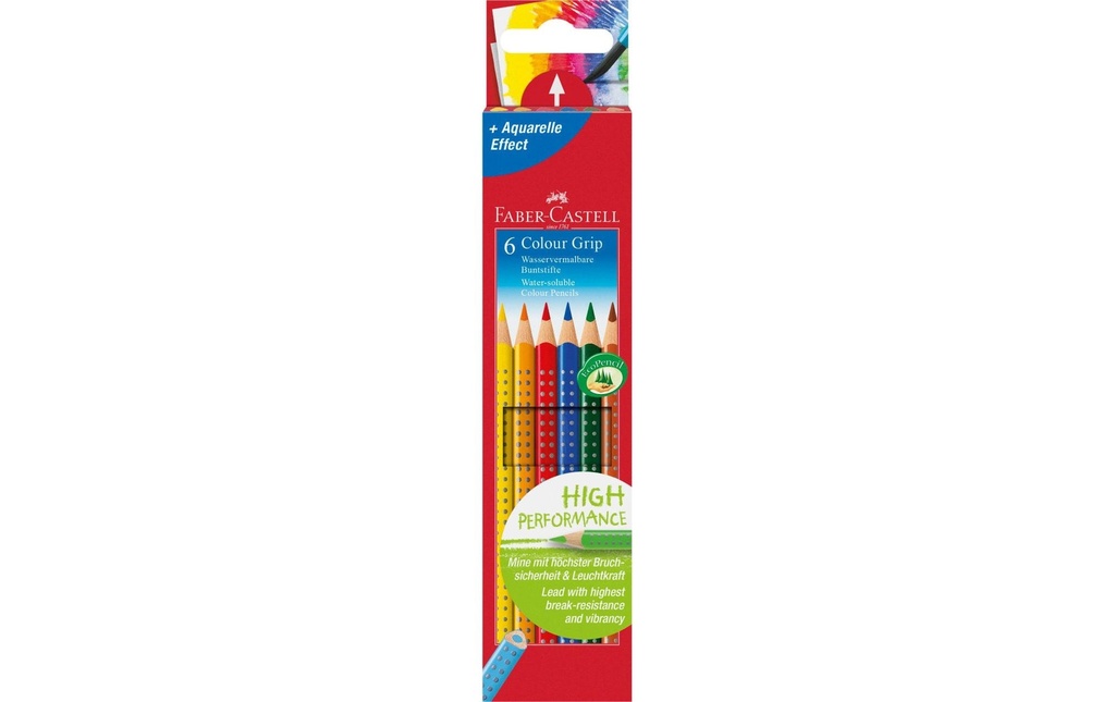 FABER-CASTELL Colour Grip étui carton de 6p. (6 pces)