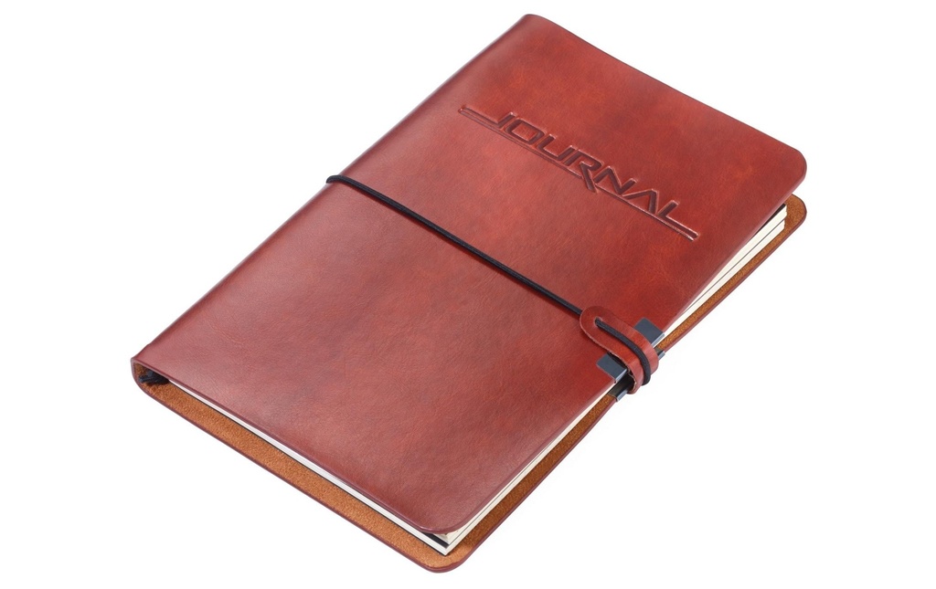 Troika Bloc-notes Bullet Journal A5, Pois, Brun