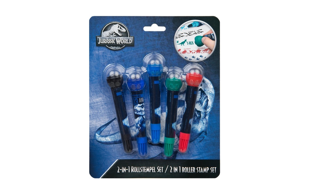 Undercover Set de tampons 2-in-1 Jurassic World 5 pièces