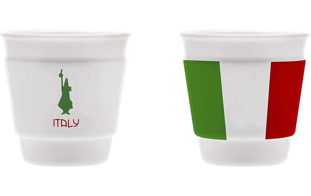 Bialetti Tasse à expresso Italia 60 ml, 1 Pièce/s, Blanc
