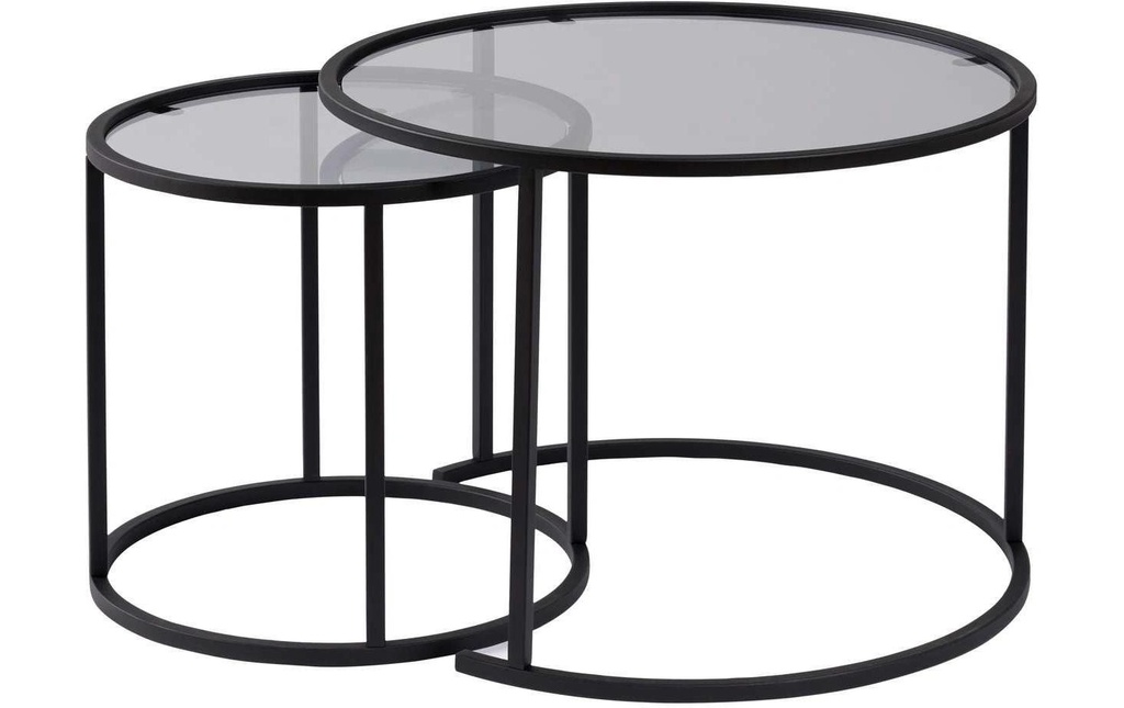 Woody Fashion Table basse Noir/gris 60-42