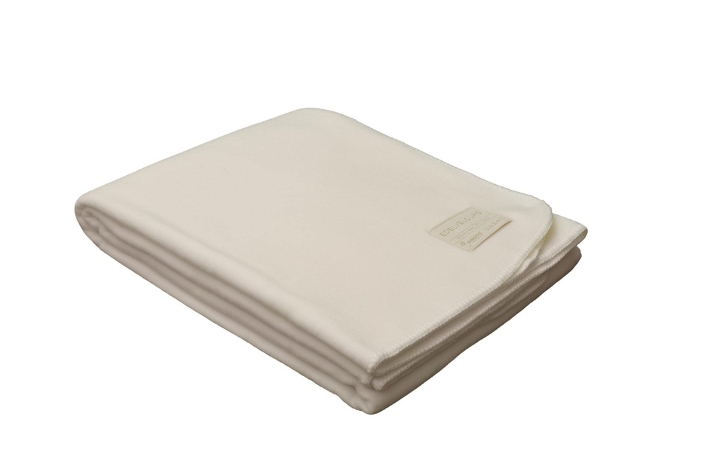 Eskimo Couverture Edelvelours Blanc de laine, 150 x 200 cm