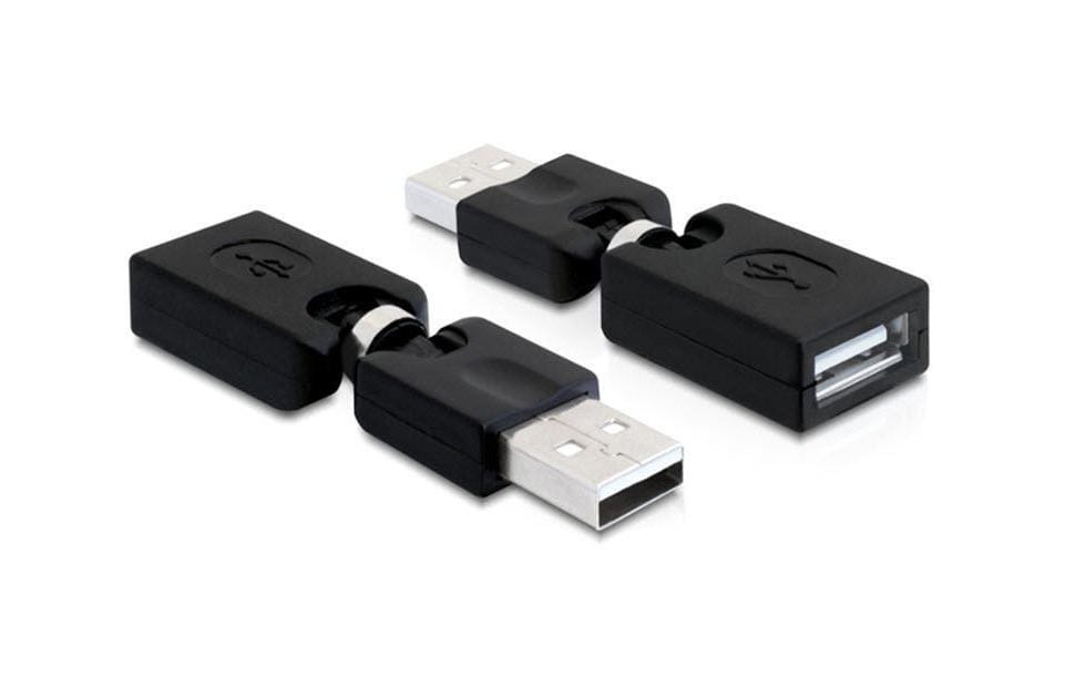Delock Adaptateur USB 2.0 Prise USB-A - Prise USB-A orientable