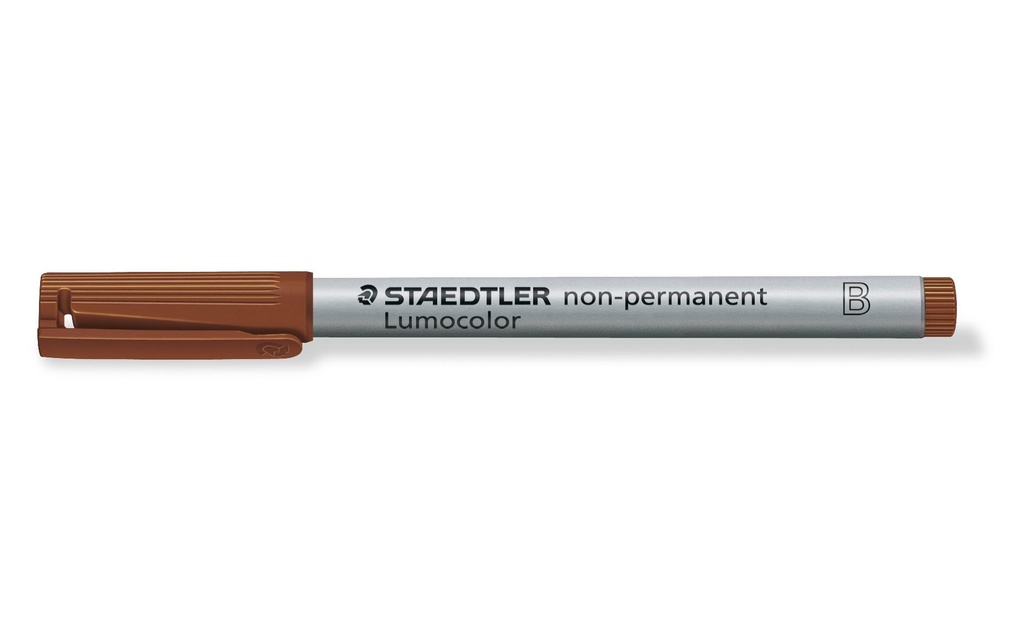 Staedtler Stylo à feuilles Lumocolor 312 Marron, soluble dans l'eau, 10 pièces