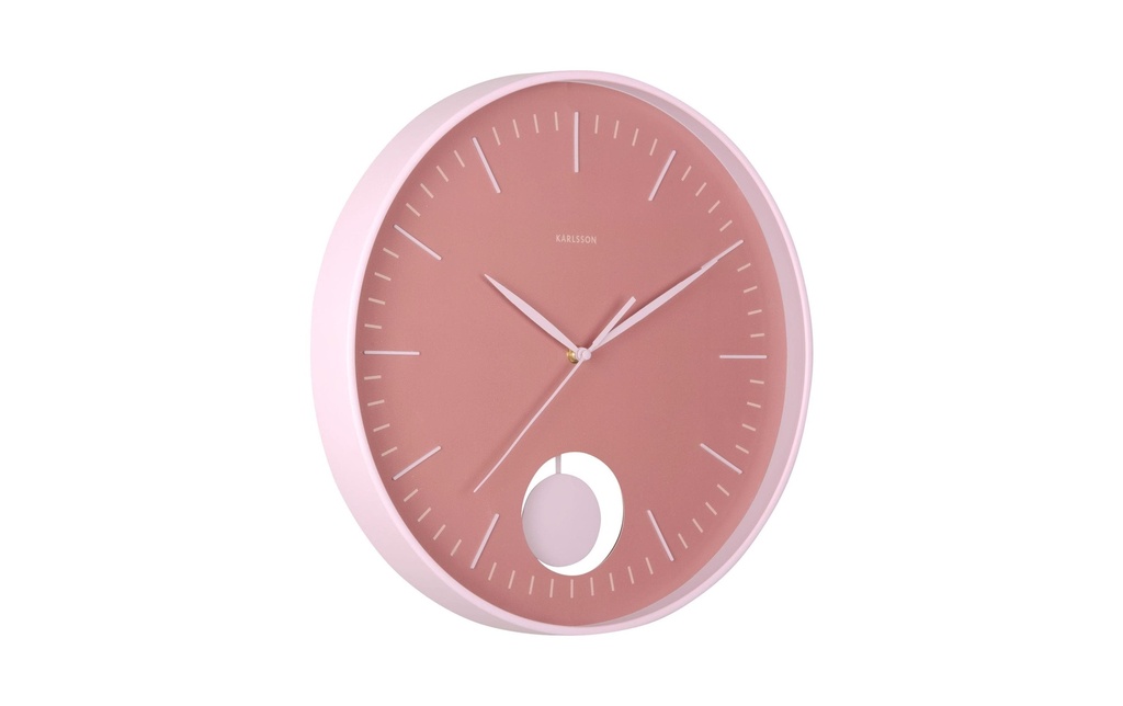 KARLSSON Horloge murale Grato Pendulum 40.6 cm, Rose tan/soft pink