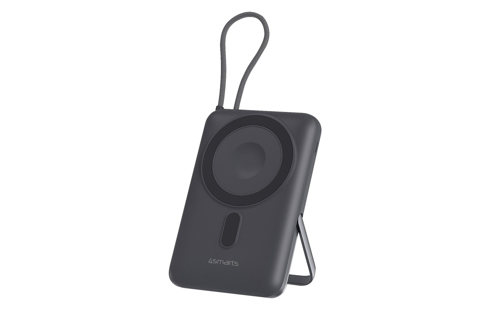 4smarts Chargeurs portatifs Enterprise Pocket 10000 mAh 22.5W, Qi2 ready, gris espace 10000 mAh