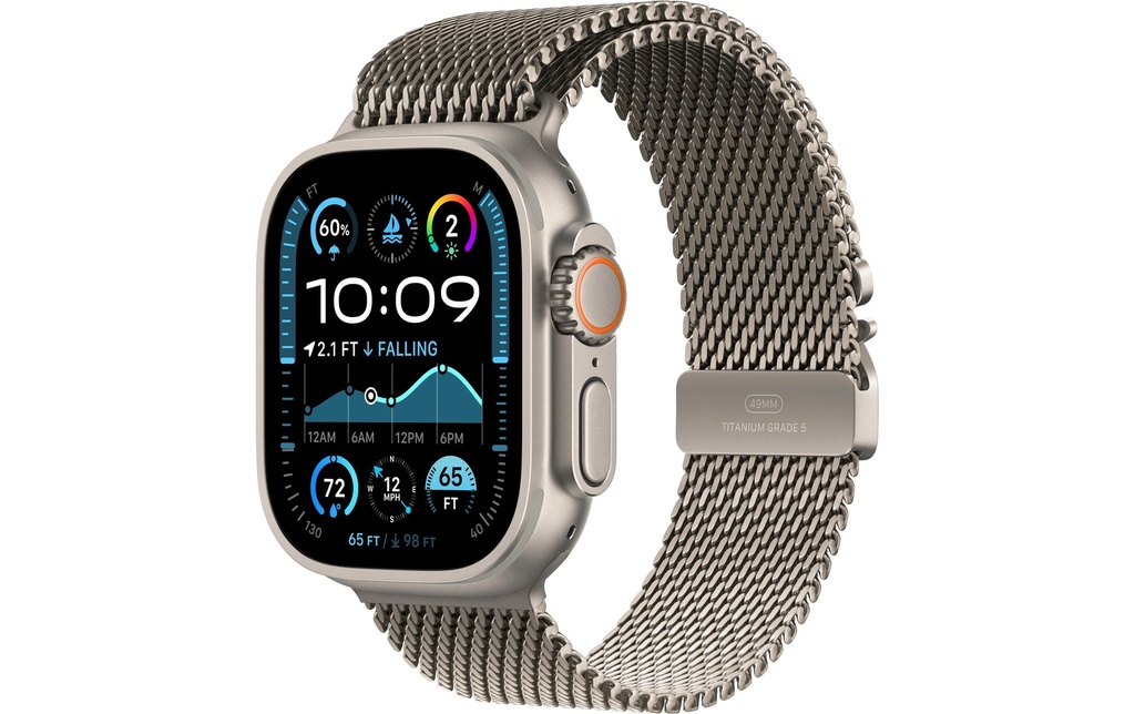 Apple Watch Ultra 2 Natural Titanium Boucle milanaise Natural M