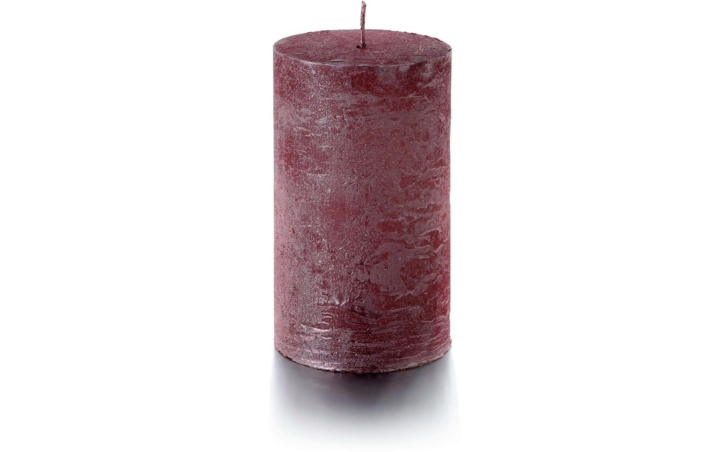 balthasar Bougie cylindrique Rustico 12 x 7 cm, Rose