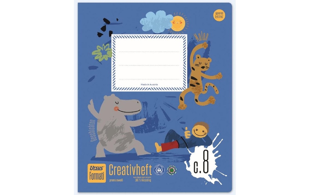 Formati Cahier d'école Creativ C8