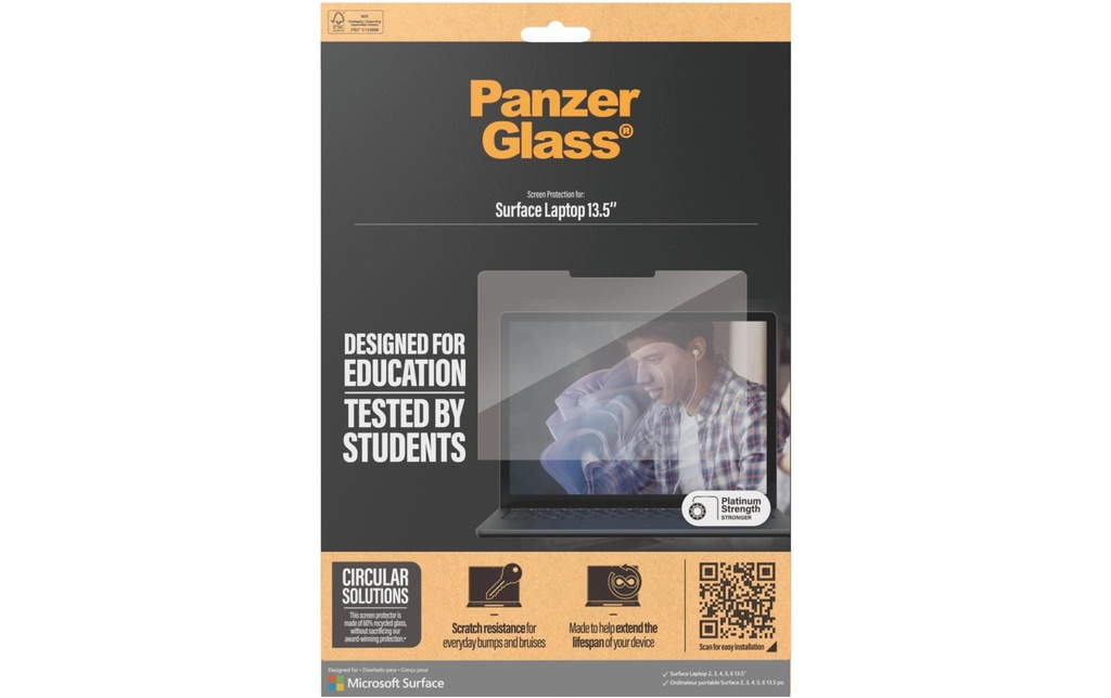 Panzerglass Film pour écran Surface Laptop 13.5 2 / 3 / 4 / 5 / 6