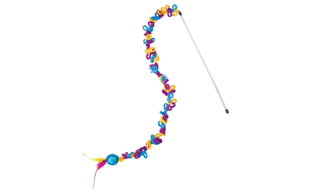 Kong Canne à pêche pour chat Teaser Loopz, 147 x 4.5 x 4.5 cm