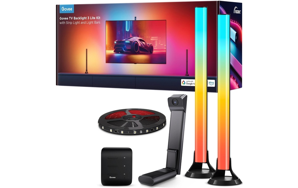 Govee Barre lumineuse Backlight Kit 2, T3 Cam, RGBIC, WiFi + BT
