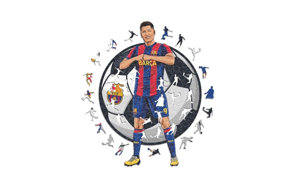 Iconic Puzzle FC Barcelone – Robert Lewandowski