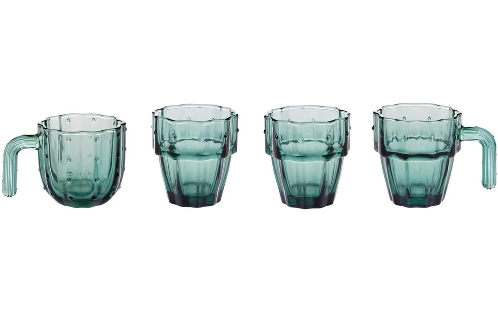 alpina Verre Cactus 240 ml, 4 Pièce/s, Vert