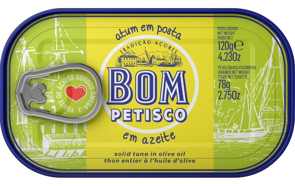 Bom Petisco Thon à l'huile d'olive 120 g