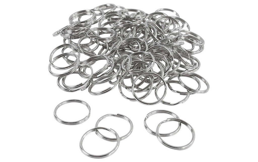 Creativ Company Anneau brisé  20 mm 100 pièces, argent