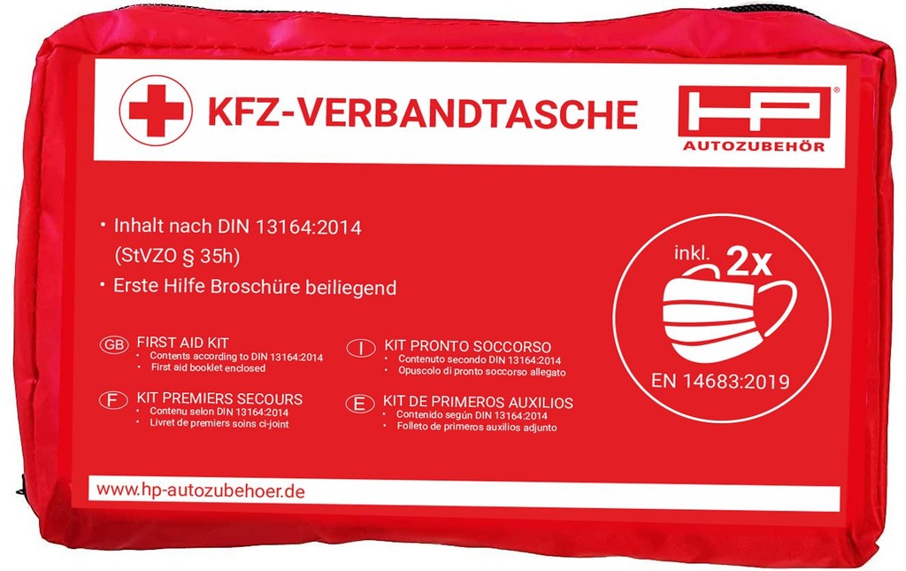 HP Autozubehör Trousse de secours Rouge automobile