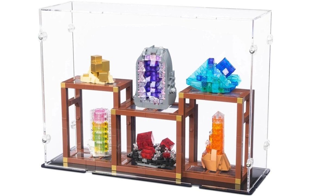 iDisplayit Présentoir en acrylique LEGO 21362 Collection de minéraux