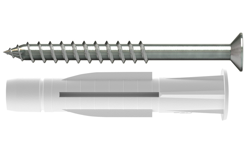 Tox-Dübel Chevilles à usage multiple Trika 6x36 mm, incl.vis 10 Pièce/s