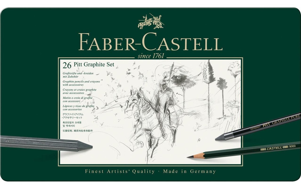 FABER-CASTELL Pitt Graphite Set,26pcs ét.mét (26 pces)