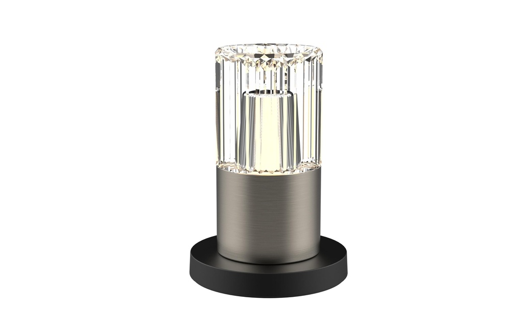 Schönenberger Lampe de bureau Kristy 1pc, nickel brossé