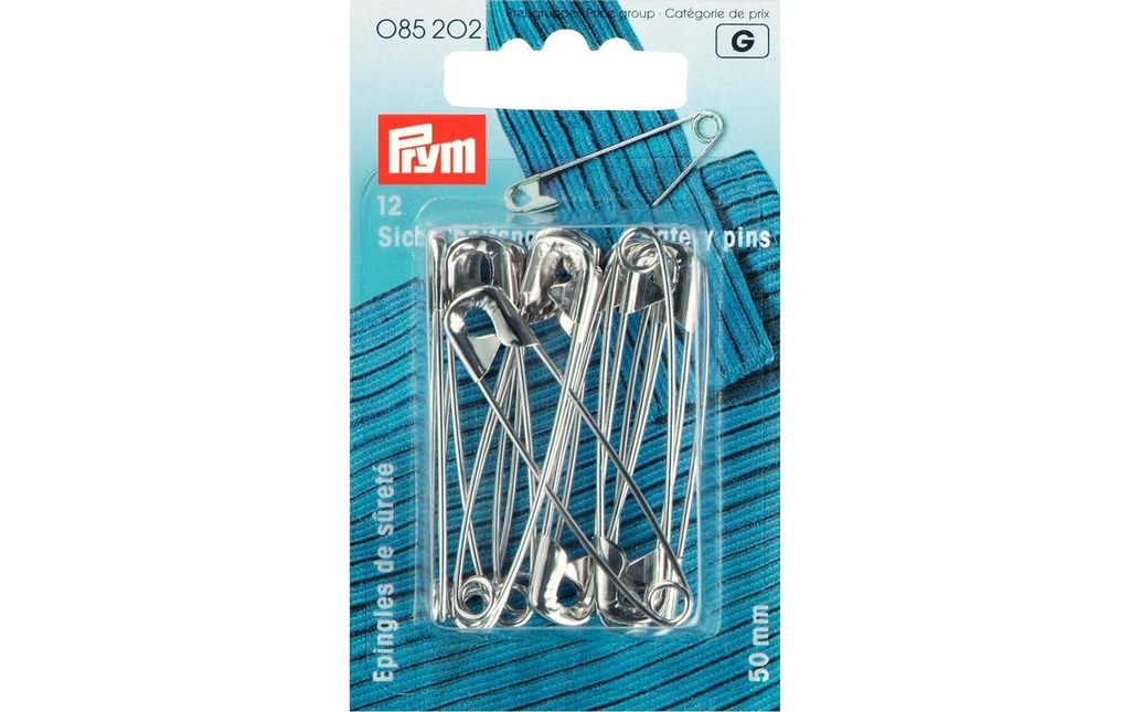 Prym Epingle de sûreté Nr. 3, 50 mm, 12 pièces
