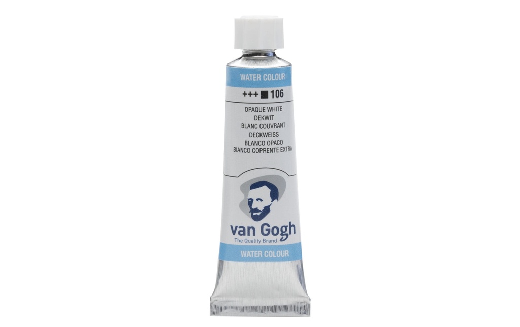 Van Gogh Peinture pour aquarelle 106 Blanc opaque, 10 ml