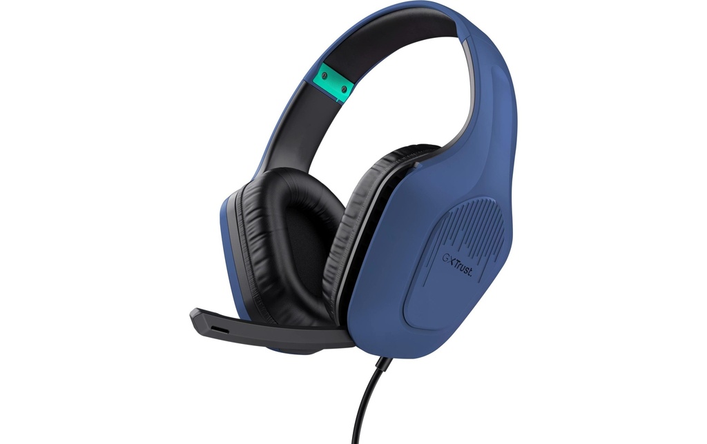 Trust Casque gaming GXT 415B Zirox Bleu/Noir