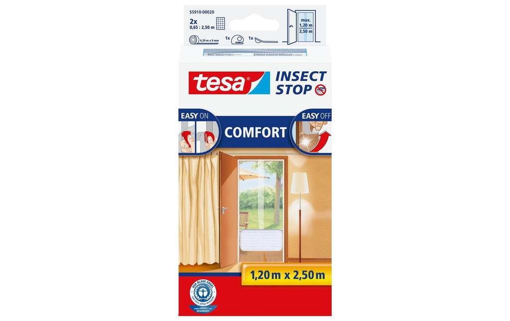 tesa Moustiquaire Insect Stop Comfort Türen blanc