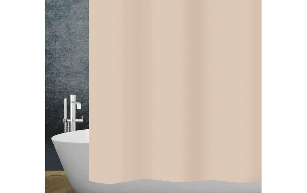 diaqua® Rideau de douche Basic Frappé 180 x 180 cm, Beige