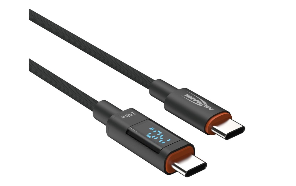 Ansmann Câble chargeur USB Câble type-C vers USB type-C, 200 cm