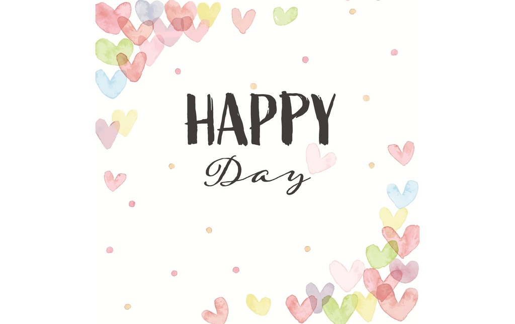 Paper + Design Serviettes en papier Happy Hearts 33 cm x 33 cm, 20 Pièce/s