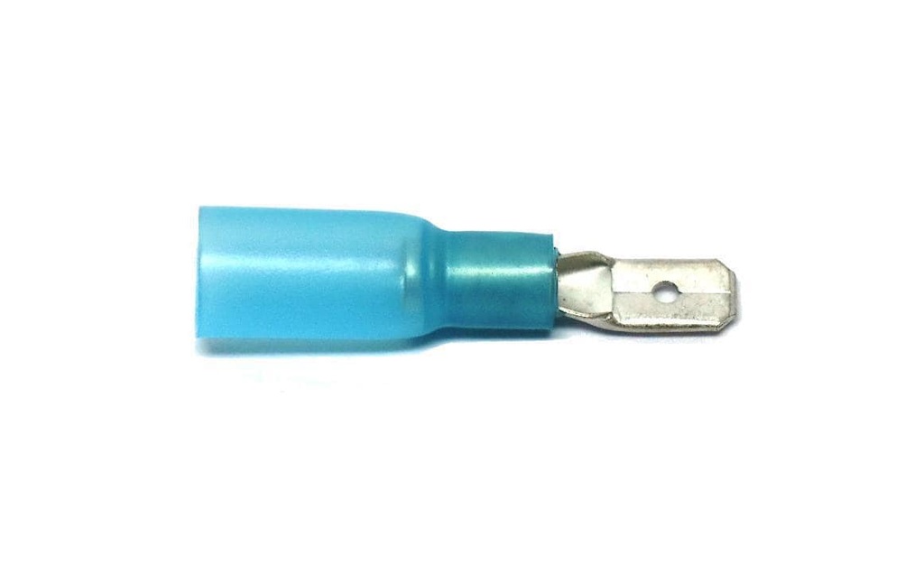 EP Connecteur plat WP 4.8 x 0.8 mm, homme, bleu, 10 pcs.