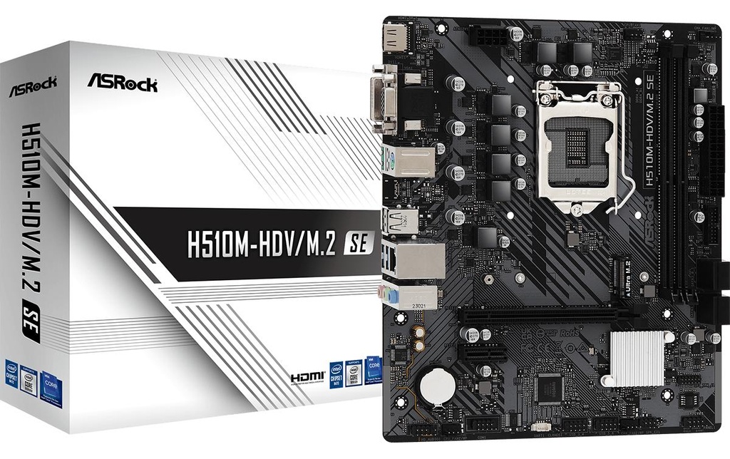 ASRock Carte mère H510M-HDV/M.2 SE