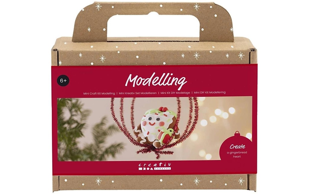 Creativ Company Kits de bricolage Modélisation Figurine de Noël en forme de cœur